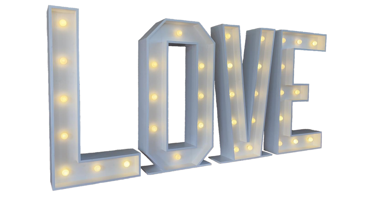 Die LOVE-Buchstaben für Deine Hochzeit 1 MagicMoment.events - Fotobox mieten und Fotospiegel mieten - LOVE-Buchstaben mieten 1280x720
